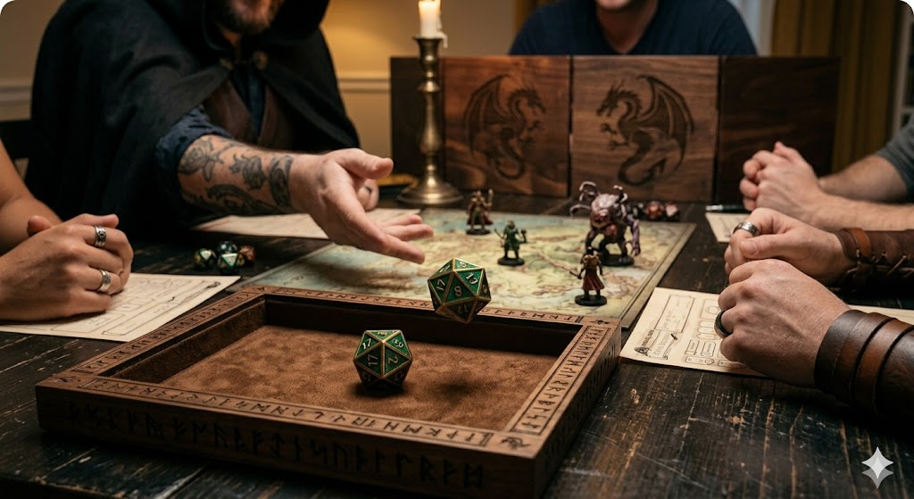 Two D&D dice
